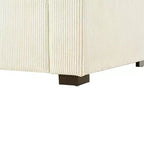 Chaise longue divano in tessuto oversize con cuscini