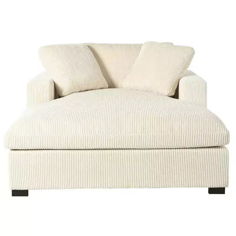 Christopher Knight Home Brice Oversized Fabric Sofa Chaise with Pillows