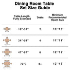 Tavolo da Pranzo Ovale 67 per 6, Tavolo da Cucina in Legno Stile Fattoria Moderno di Metà Secolo