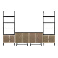 Nathan James Kova Rattan TV Wall Unit for TVs up to 50