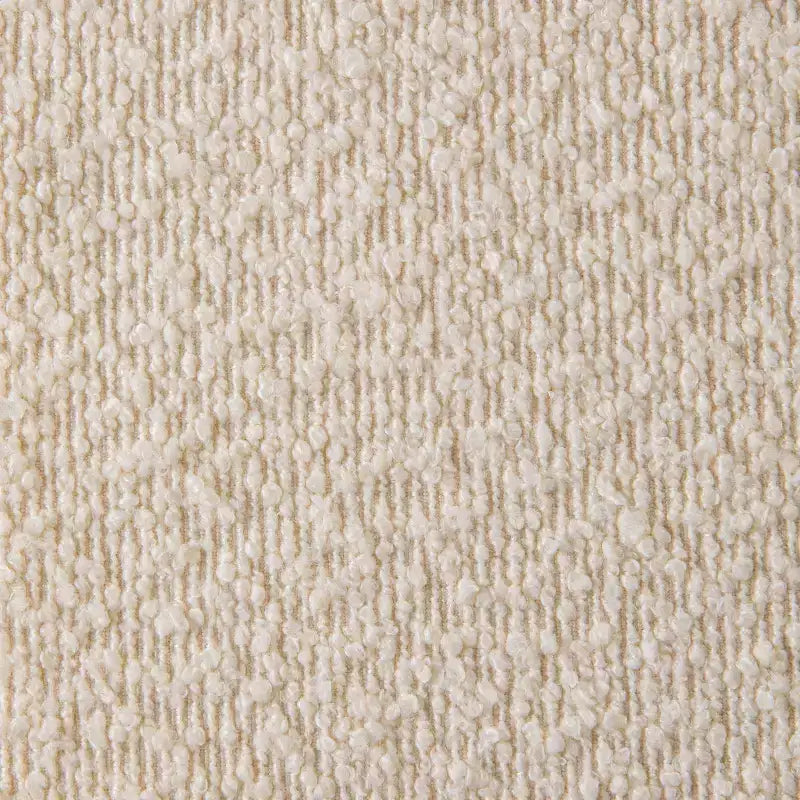 Panca in metallo con cuscino imbottito in bouclé