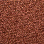 Panca in metallo con cuscino imbottito in bouclé